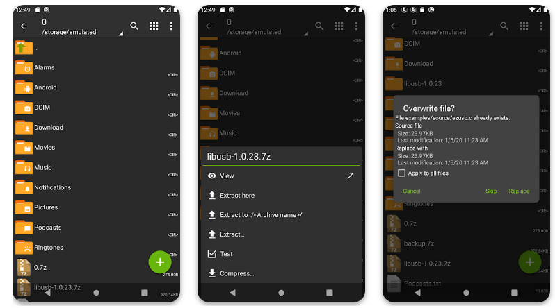 ZArchiver screenshot
