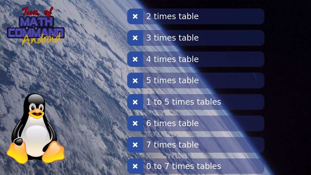 Tux Math screenshot