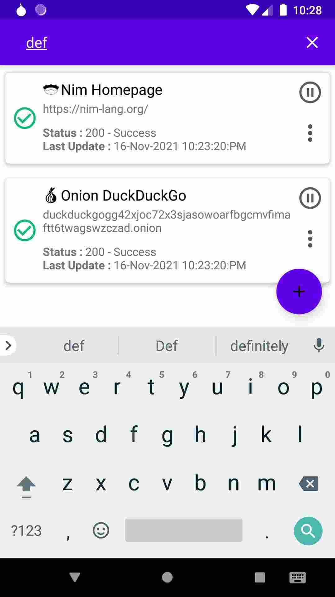 Webmon screenshot