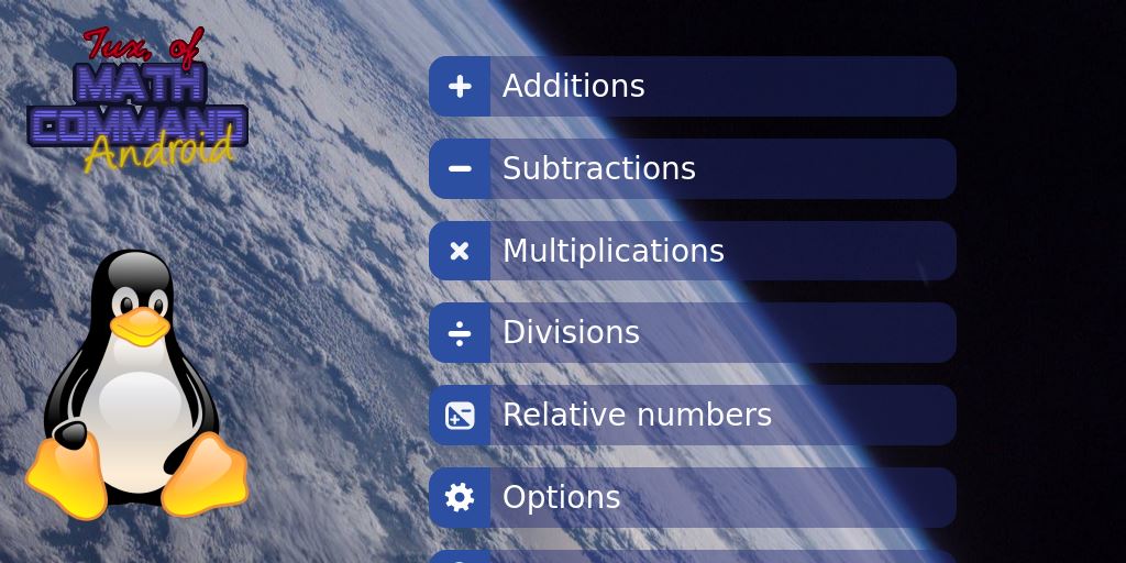 Tux Math screenshot